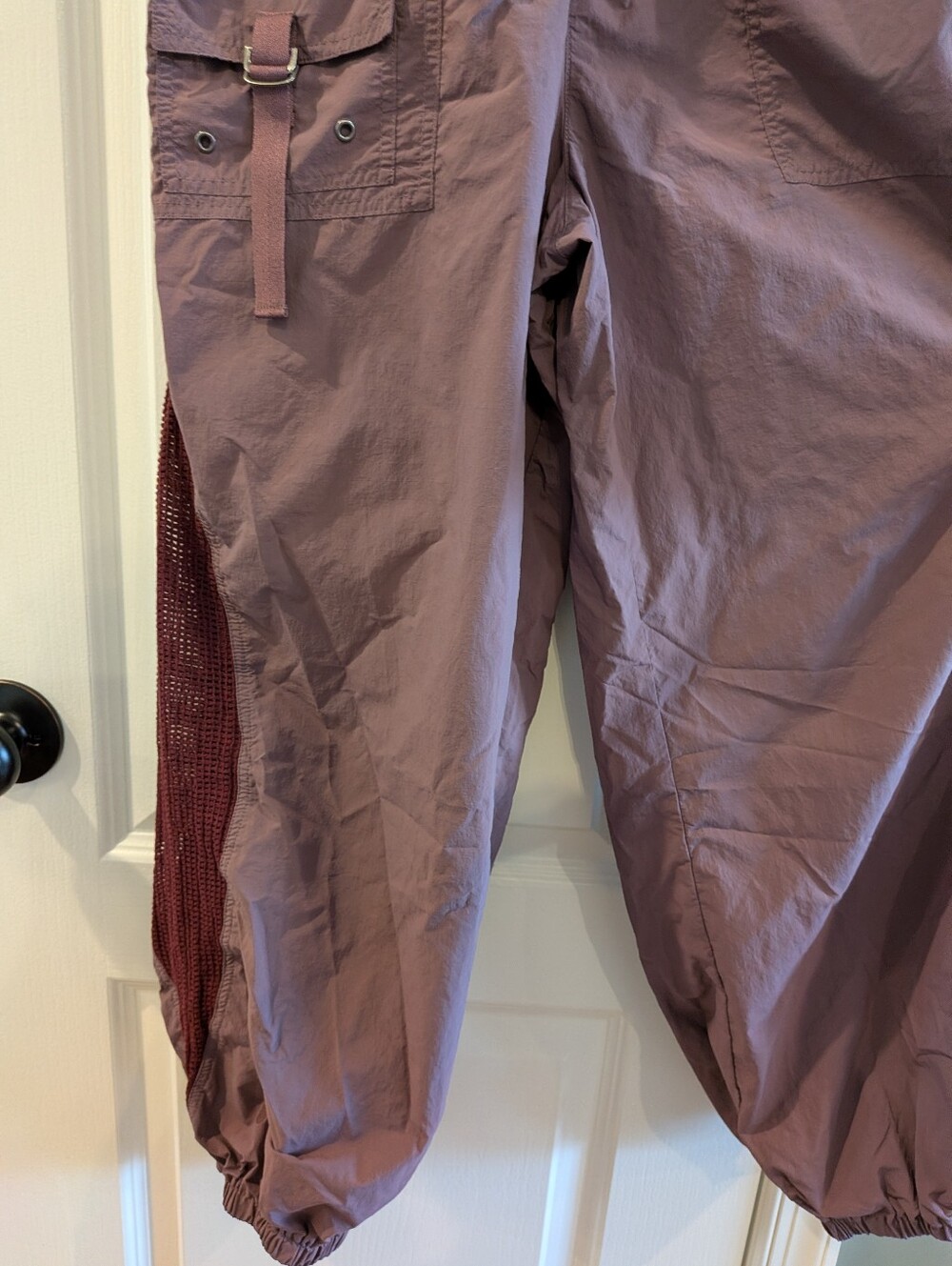Free People Mauve Utility Jumpsuit with Contrast Panels - Picture 7 of 16